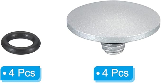 PATIKIL Camera Shutter Button, 4 Pack Soft Shutter Release Button Pure Copper Camera Button Convex Suitable for Nikon for Fujifilm for Leica DSLR/SLR Camera, Silver