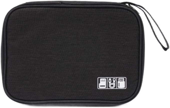 Electronic Organizer Travel Universal Accessories Storage Bag Portable for Hard Drives, Cables, Memory Sticks, Charger, Phone, USB,SD Cards