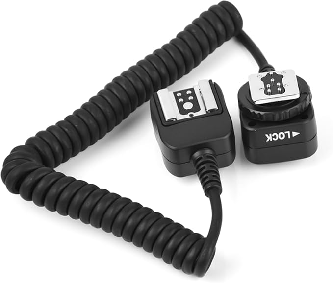 PIXEL 5.91' / 1.8m E-TTL Off Camera Flash Speedlite Sync Cord Hot Shoe Cord Compatible with Canon T8i, T7i, T6, T6i, T5, T5i, SL3, 90D, 80D, 77D, 60D, 7D, 750D,6D2, 5D, M3, M5, M6 etc, Replaces OC-E3
