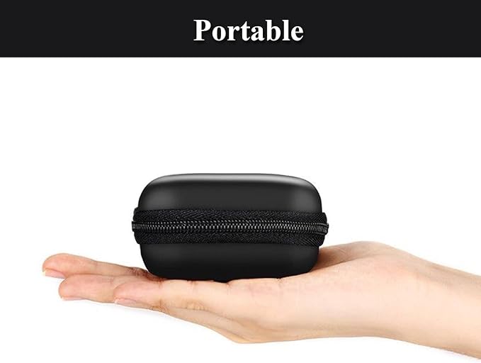 Charger Case,Mini Cable Organizer Cases,Pouch Case Bag,Small Charger Organizer,Waterproof Travel Storage Carrying Bag for USB Drives,Power Adapter,Earphones,Cords etc,Single Layer,Black