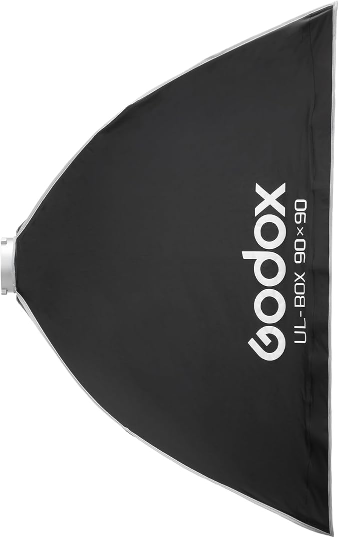 Godox 35”x35” Square Softbox with Bowens Mount, UL-BOX-90 35”/90cm Folding Quick Release Softbox Foldable Soft Box with Grid, Diffuser for Godox/SMALLRIG/Neewer/Aputure