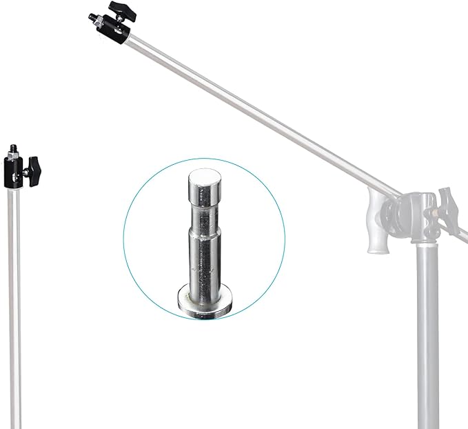 WELLMAKING 2PCS Rapid Adapter Convert with 3/8" Screw DSLR Mount Bracket Multi Functional Mount Bracket Adapter, Photo Studio, Light Stand Tip Boom Arm Photo Studio Photography Accessory