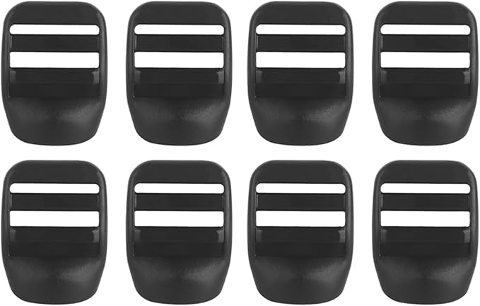 1 Inch Ladder Lock Buckles, Set of 8, Tactical Belts and Webbing Straps Replacement