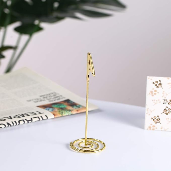 Artliving 12pcs Place Card Holder Memo Holder Clip Photo Holder Table Number Holder