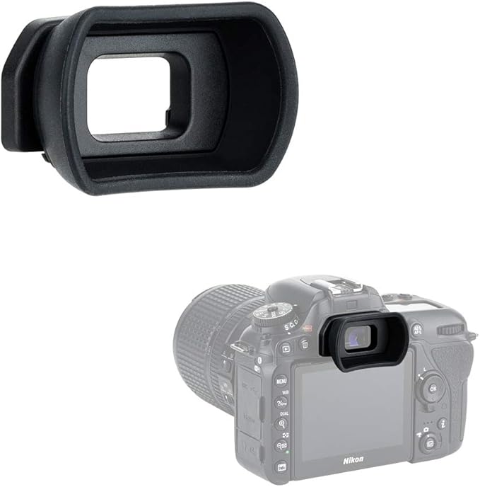 Kiwifotos Long Soft Viewfinder Eyecup Eyepiece for Nikon D750 D780 D610 D600 D7500 D7200 D7100 D7000 D5200 D5100 D5000 D3500 D3400 D3300 D3200 D3100 D3000 D300s and More