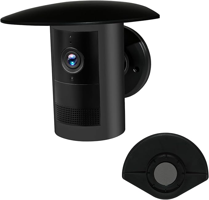 UV Rain Cover Compatible with Ring Outdoor Cam Plus(new-est Model), Weatherproof Camera Protector, Sun Shade Camera Cover, Anti Glare, Black, 1Pack