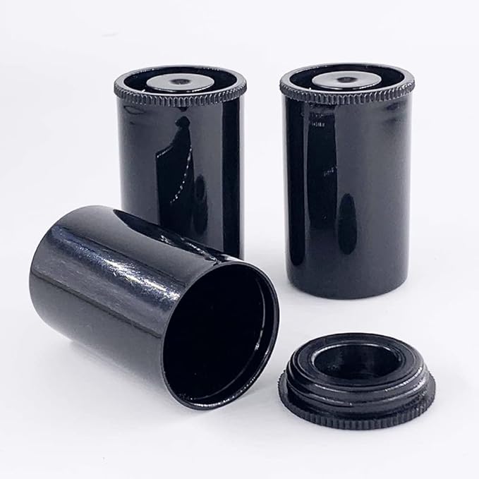 12 Pcs 33mm Plastic Film Canisters Empty Camera Reel Containers Coins Films Roll Tube Case Storage Containers with Caps