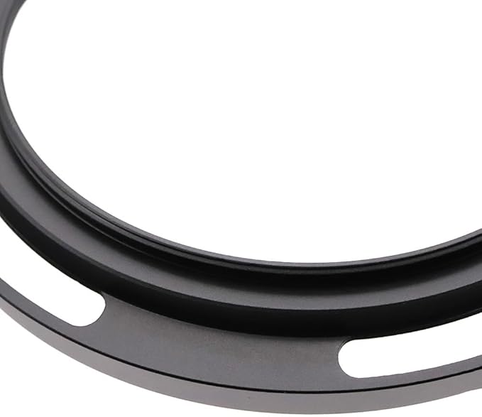 72mm Hollow Lens Hood 72mm Screw in Curved Vented Lens Hood 72mm Metal Lens Hood for 72mm Lens Hood Wide(Black)