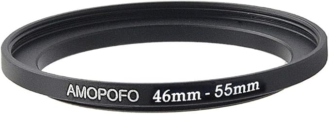 46mm Lens to 55mm Camera Filter Ring Compatible with for All Brands 46mm Lens and 55mm UV,ND,CPL Camera Filter Accessories