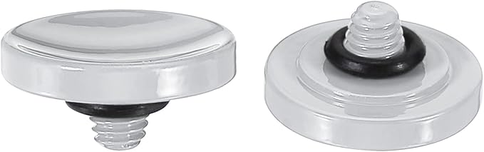 PATIKIL Camera Shutter Button, 2 Pack Soft Shutter Release Button Pure Copper Camera Button Concave Suitable for Nikon for Fujifilm for Leica DSLR/SLR Camera, Silver