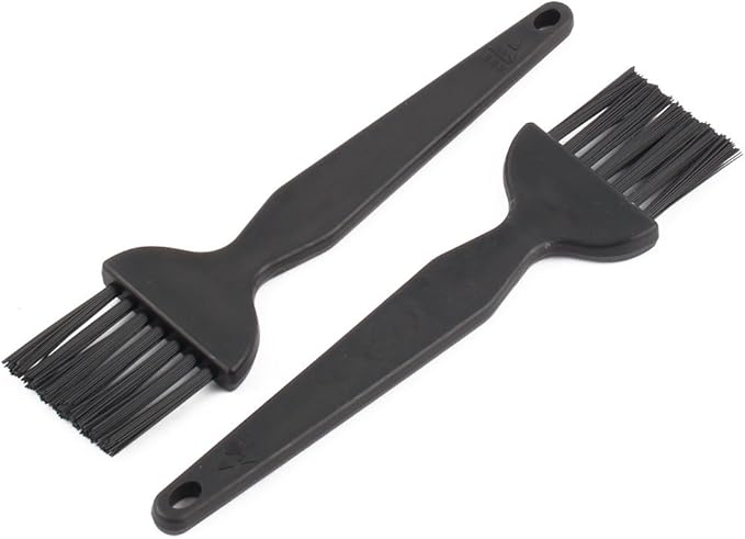uxcell Plastic Flat Handle Anti Static ESD PCB Circuit Board Cleaning Brush 5pcs Black