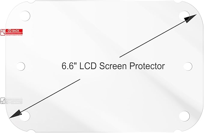 10PCS 6.6 inch LCD Screen Protector Film - Scratch-Resistant High Light Transmittance Protective Films for Resin 3D Printer Anycubic Photon Mono 2