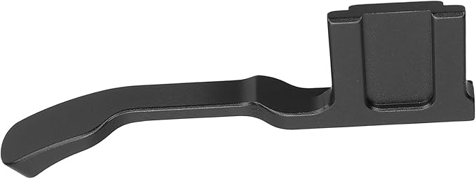 Camera Thumb Up Grip Aluminum Alloy Metal Support with Hot Shoe Cover for GFX-50R Mirrorless Camera (Black)