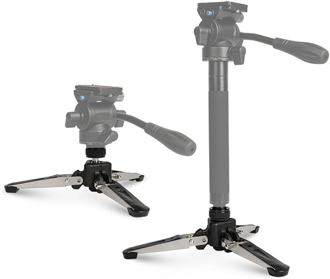 Multifunctional Monopod Tripods Stand with 3/8 Screw Hole and 360 Degree Rotation for Creative Shots Aluminum Alloy Tripods Stand