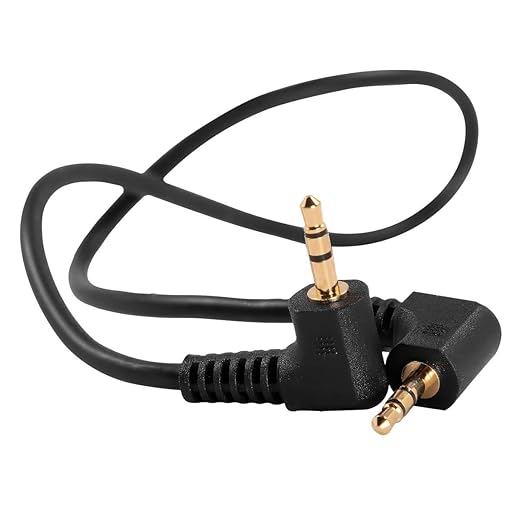 KONDOR BLUE | 2.5mm to 2.5mm LANC Remote Trigger Shutter Cable | Compatible with URSA Mini, Canon C300MKII/C500 MKIII, C70, EOS R, EOS R6, Fuji XT-4, LUMIX S1H, GH5, S5 | Black