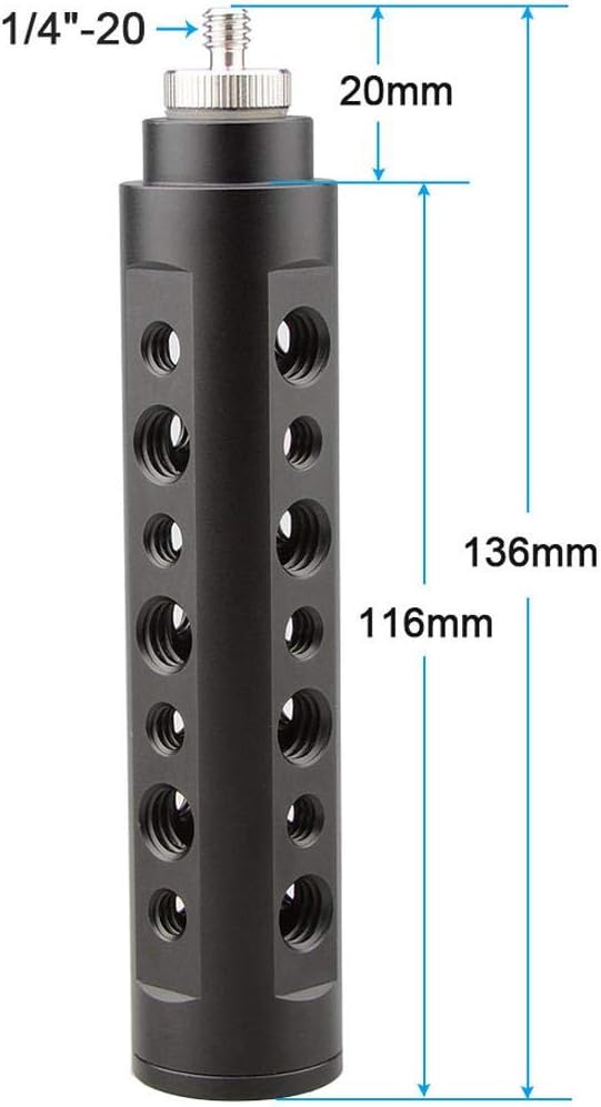 CAMVATE Aluminum Alloy Camera Handle Grip (Black) DSLR Stabilizer Light Mount for Camera Accessory Mount - 0967