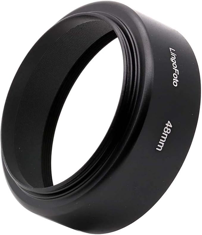 48 mm Standard Screw in Mount Metal Lens Hood Cover for Canon QL17 GIII DSLR Camera