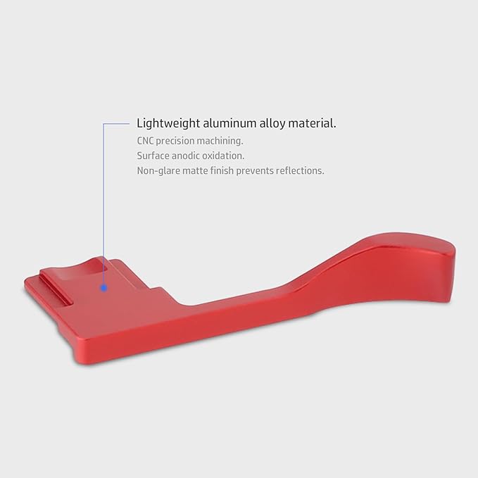Haoge Metal Thumb Up for Sony α7CR,A7CII Alpha 7CII,ILCE-7CII,Camera Accessories Red THB-A7CII-R Hot Shoe Rest Hand Grip