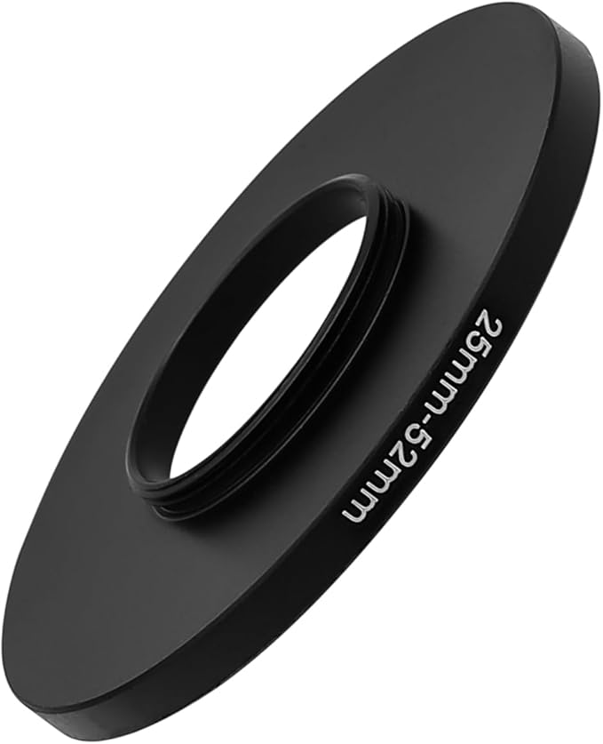 25-28/37/46/52mm Step Up & Step Down Rings Adapter for Lens and Filter 25-52 Filter Adapter Ring 25mm Lens to 52mm Filters