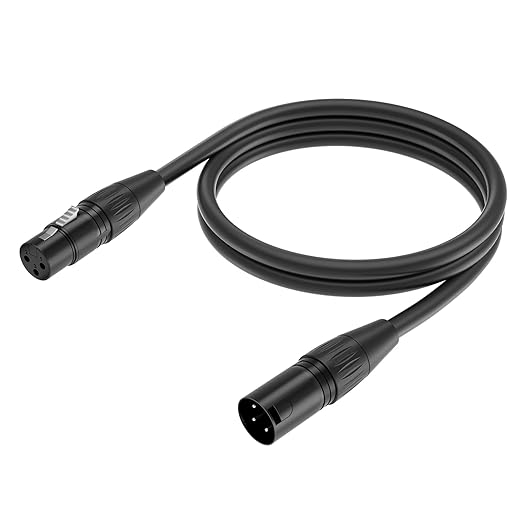XLR Male to Female Microphone Cable 10ft (Oxygen-Free Copper)