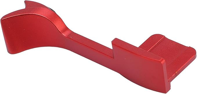 Dpofirs Aluminum Alloy Thumb Up Grip for Q2, CNC Machined Hot Shoe Hand Grip for Better Balance & OneHanded Operation (Red)