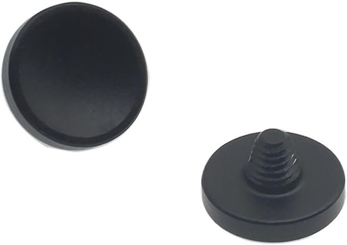 OZXNO 2 Pack Camera Shutter Button Solid Copper Shutter Release Button with Rubber Ring for Camera Black
