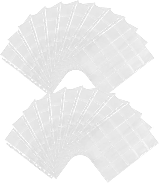 30pcs Film Negative Holder Binder Pages Acid Storage Sleeves for Safe Film Negative Organization for Photographers and Hobbyists