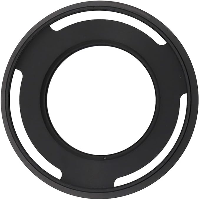 39mm Hollow Lens Hood 39mm Screw in Curved Vented Lens Hood 39mm Metal Lens Hood for 39mm Lens Hood Wide(Black)