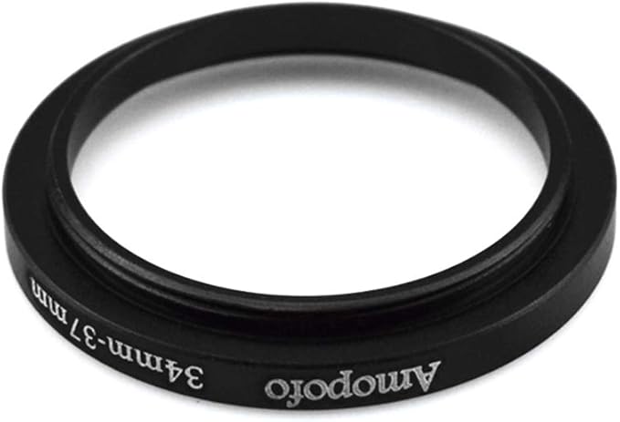 34mm to 37mm Camera Filters Ring Compatible All 34mm Camera Lenses or 37mm UV CPL Filter Accessory,34-37mm Camera Step Up Ring