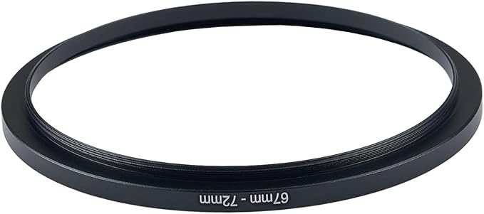 67mm to 72mm Camera Filter Step-Up Ring Adapter - Metal for All Brands UV ND CPL Filters