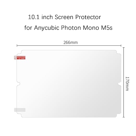 5PCS Screen Protector for Anycubic Photon M5S, M5S Pro, Resin 3D Printer Scratch Proof Screen Protector Film for Anycubic Photon M5s, M5S Pro Resin LCD 3D Printer