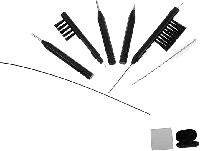 Baluue 1set Cleaning Essentials Kit Maintenance Set Brushes Dry Cleaning Cloth Ventilation Rod and Screwdriver for and Care