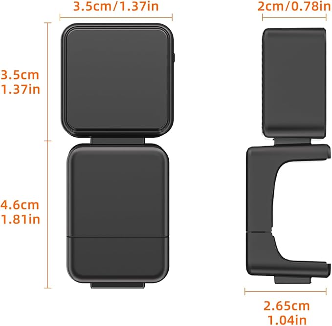 XIAOTJ 2pcs Magnetic Auxiliary Light for DJI Osmo Pocket 3/Xtra Muse, Bi-Color Portable USB C Rechargeable Mini LED Video Light, 300mAh, CRI ≥95, Brightness Adjustable for Selfie Vlog Recording