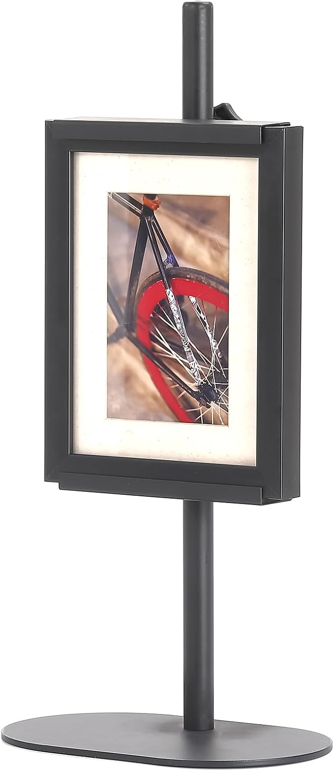 Easel Stand for Pictures, Adjustable Tabletop Easel for Picture Frame up to 17.5" H, Black Metal Easels Display Stands, Height Adjustable Table Art Painting Holder Easels, Suitable for Home Events