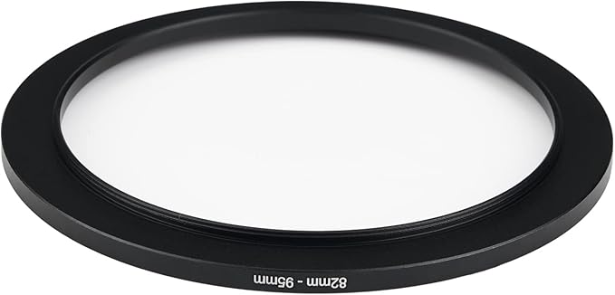 82mm to 95mm Step Up Ring Filter Adapter Applicable to All Brands of UV ND CPL Filter (82mm-95mm)