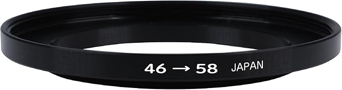 Marumi 906180 Step Up Ring 46mm to 58mm Filter Diameter Conversion Adapter
