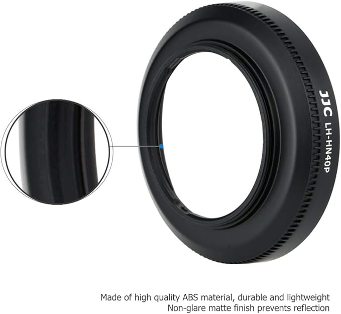 Screw-in Lens Hood Shade for Nikon NIKKOR Z DX 16-50mm f/3.5-6.3 VR Lens on Nikon Z50 Zfc Z fc Replace Nikon HN-40 Lens Hood