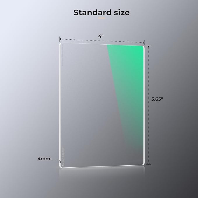 K&F CONCEPT 4'' x 5.65'' Square Black Diffusion 1/8 Effect Filter Cinema Mist Diffuison Filter Compatible with Tilta, SmallRig Matte Box Ultra-Slim Optical Glass with 28-Multi Coatings