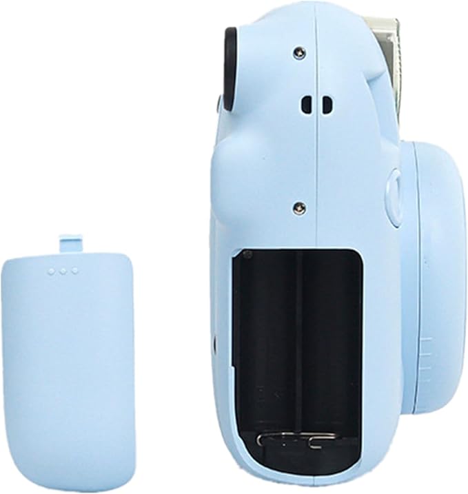 Battery Cover Replacement for Mini 12 Instant Camera, Lightweight Battery Side Cover Accessories, Camera Case (Blue)