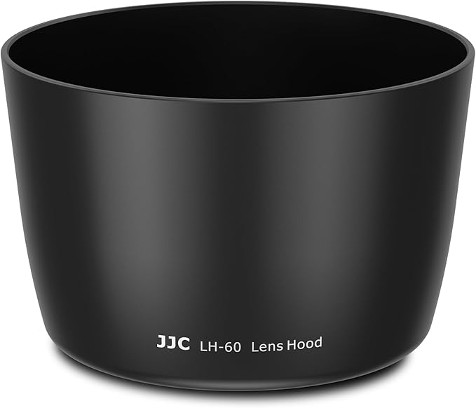 JJC Camera Lens Hood Shade Fits for Canon RF 75-300mm, EF 75-300mm f/4-5.6 III USM & EF-S 55-250mm f/4-5.6 is II Lens, Replaces Canon ET-60 Hood Reverse Attaching -Black
