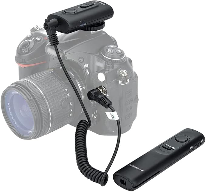 PROfezzion [164'] Wireless Shutter Release Remote Control for Nikon Z8 Z9 D850 D500 D5 D810 D810A D800 D700 D4s D4 D3 D3s D3X D2H D2X D2Hs D2Xs Camera, Radio Control Shutter Release with AAA Battery