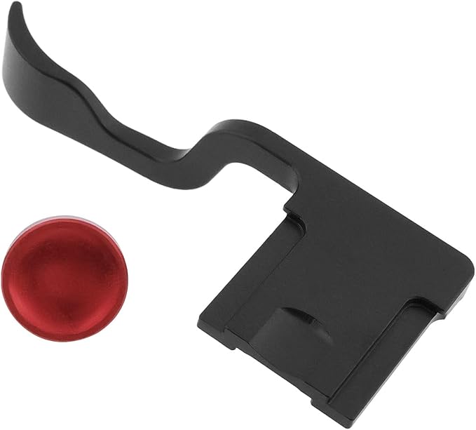 Camera Hot Shoe Thumb Up Rest Hand Grip with Concave Shutter Release Button Compatible with Fujifilm XT50 XT5 XT4 XT3 XT30 XT2 XT20 XT10 Digital Camera, Black