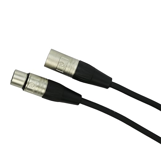 Gearlux XLR Microphone Cable, Fully Balanced, Male to Female, 50 Feet - Single Pack