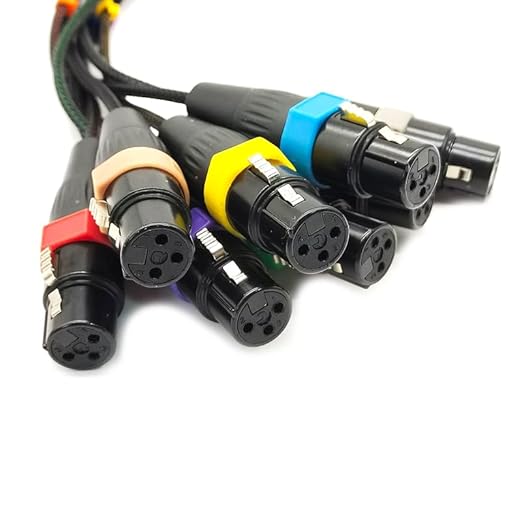 DB25 to XLR Female Snake Cable - 20m/65.6ft, 8 Channel XLR 3Pin Balanced, D-Sub Interface