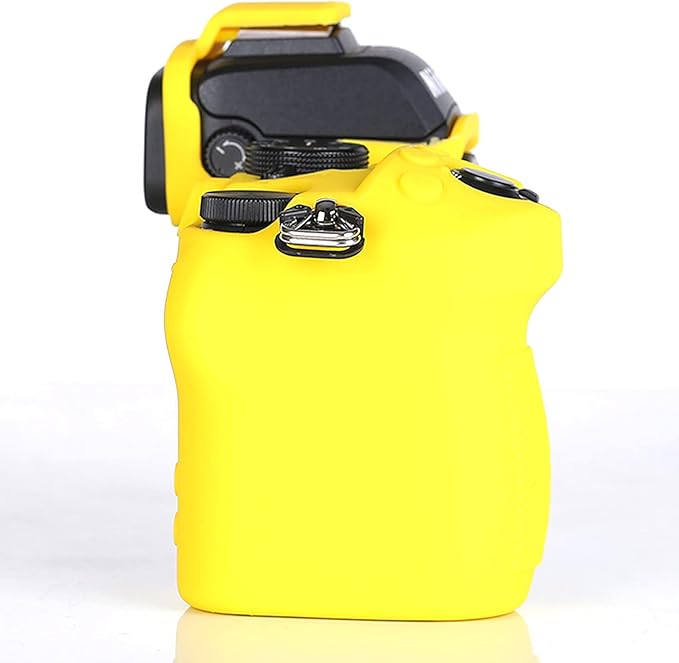 Professional Secure Silicone Camera Case Cover Housing Body Skin for Nikon Z50 Z 50 Mirrorless Digital Camera (Yellow)