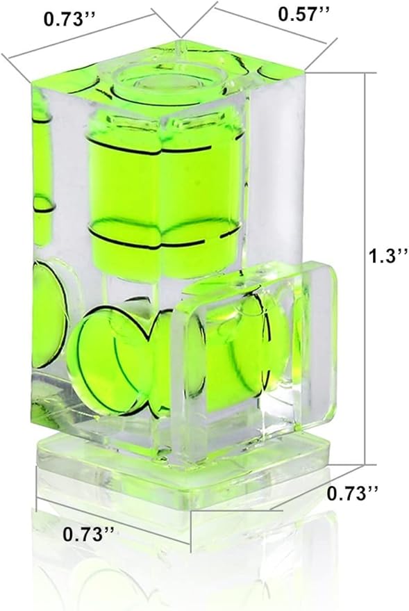 Camera Level Hot Shoe Level, Hot Shoe Bubble Level Camera Hot Shoe Cover 3 Axis 2 Axis 1Axis Bubble Spirit Level Compatible with Nikon, Olympus, Pentax Digital and Film Cameras-4 Packs