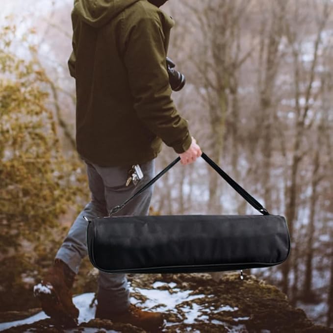 Portable Tripod Carrying Case Lightweight Camera Tripod Organizer Bag with Adjustable Shoulder Strap and Drawstring Closure 19.68X4.72X4.72 Inches