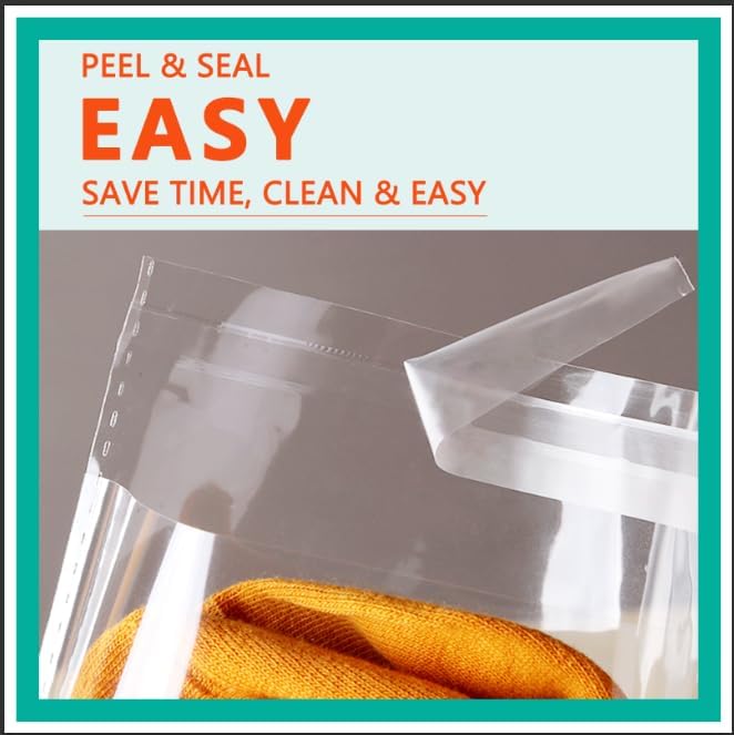 iMailer - 1000 Pcs - 12" x 15" Large Cellophane Bags - Resealable Self Sealing Clear Cello Poly Bags for Prints, Photos, Documents, Clothing, T-Shirt