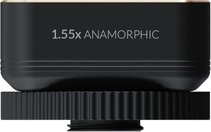 Shiftcam | LensUltra 1.55x Anamorphic Lens - 1.55x Magnification, 120° Angle - Plunge into Ultra-Wide Aspect Ratio, Signature Lens Flare, Dreamlike Depths, Superior Sharpness, Premium Design