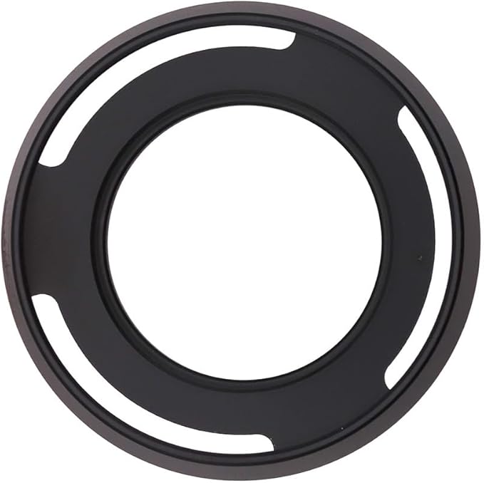 40.5mm Hollow Lens Hood 40.5mm Screw in Curved Vented Lens Hood 40.5mm Metal Lens Hood for 40.5mm Lens Hood Wide(Black)